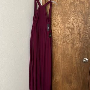 Burgundy Lulus Bridesmaid Dress